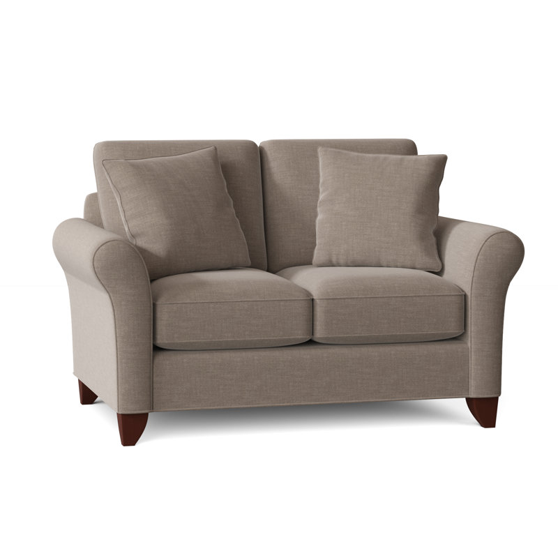 Almada Loveseat, Peyton 31 White Performance Twill, Manhattan, No