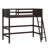 Wood Loft Bed With Ladder-533479506