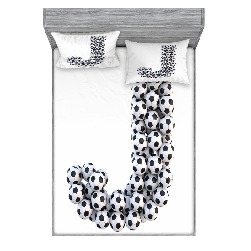 Microfiber Sheet Set, Queen Sheet Set with Fitted Sheet, J
