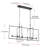 Kisha 6 - Light Matte Black Pendant