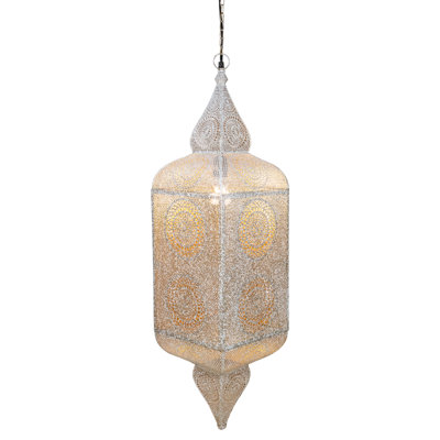 Luminaire suspendu de style lanterne 35 po style marocain