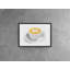 Coffee Cup With Heart Love - Single Picture Frame Print