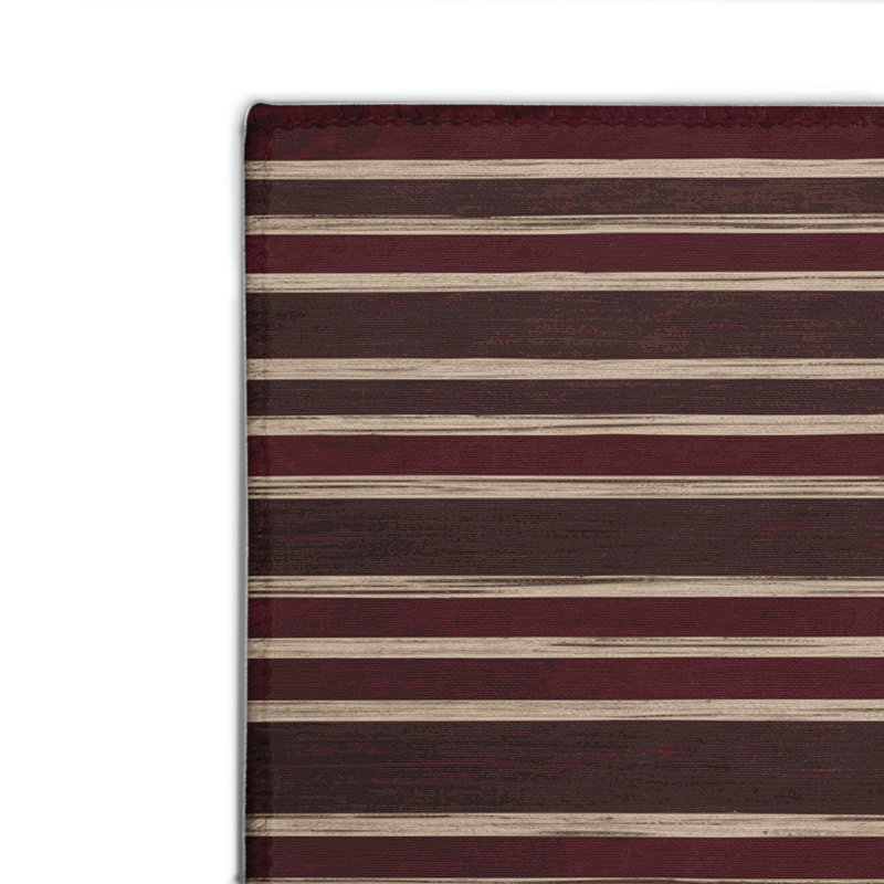 Tapis intérieur / extérieur brun HorizontalStripes, Rectangle 4pi x 6 pi