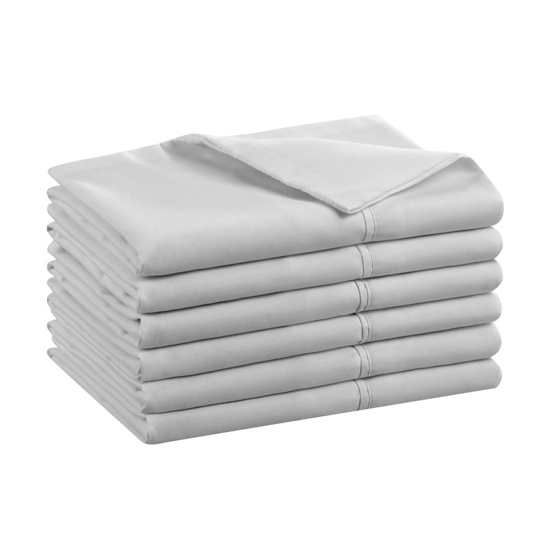 Host & Home Soft Hypoallergenic Microfiber Pillowcases - Pack of 12, Full/Double Pillowcase, Gray