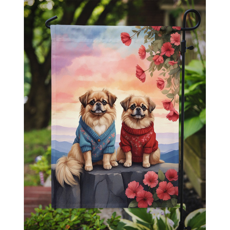Drapeau pour chien double face en polyester H 15,5 po x l 11,25 po