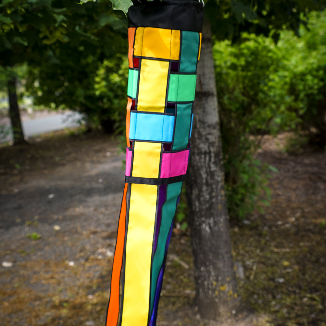 Rainbow Weave 40" Windsock Arlmont & Co.