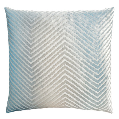 Chevron Embroidered Pillow Cover & Insert