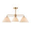 Linen Blend Semi Flush Mount
