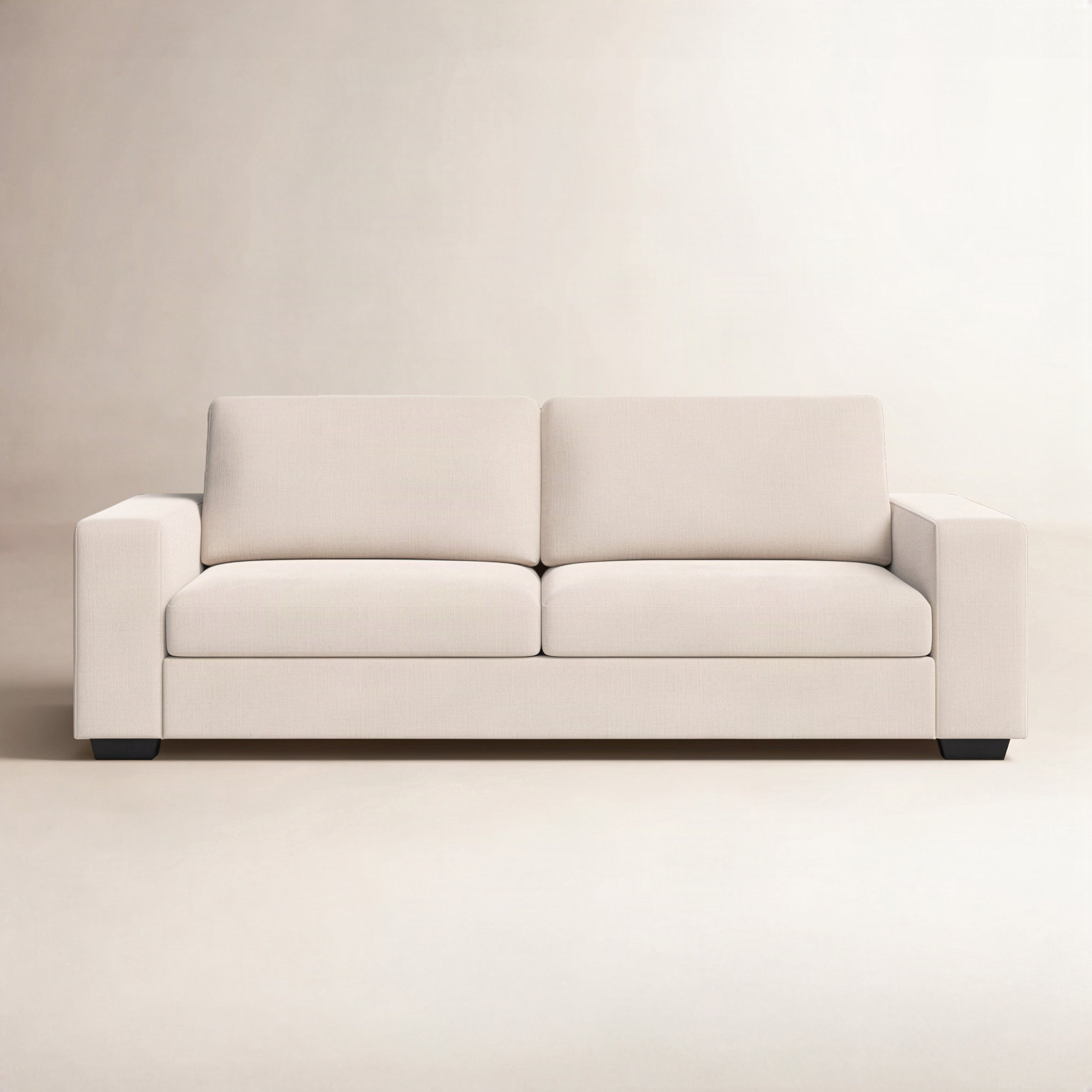 Alden 91" Cotton Sofa Bed, Khaki Performance