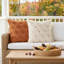 Ensemble de 2 coussins décoratifs d'automne orange 18 x 18