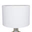 Lampe de table en verre champagne avec abat-jour tambour