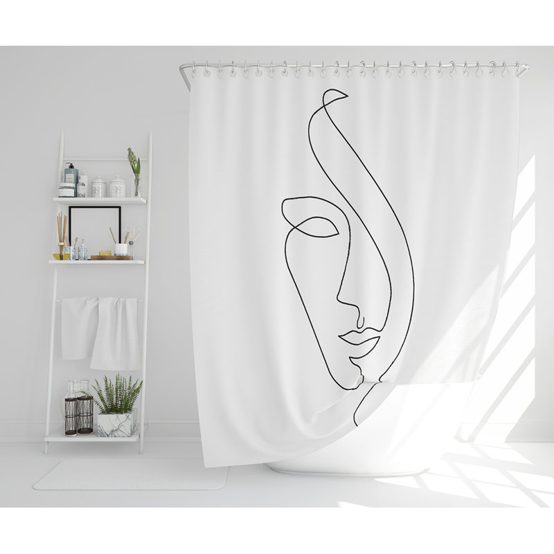 13 Piece Elithia Polyester Shower Curtain Set