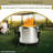 Febtech - Portable Firepit Trolley Stand Compatible With Solo Stove Yukon And Other Firepit - Fire Pit Stand With Support Arm For Effortless Fire-Pit Mobility - Solo Stove Accessories-112276050
