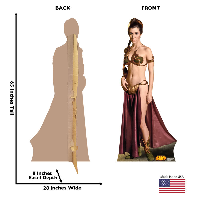 Standup en carton « Star Wars Princess Leia girl »