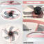 Ventilateurs de plafond avec lumières à DEL à intensité variable, installation encastrée de ventilateurs de plafond modernes et minces
