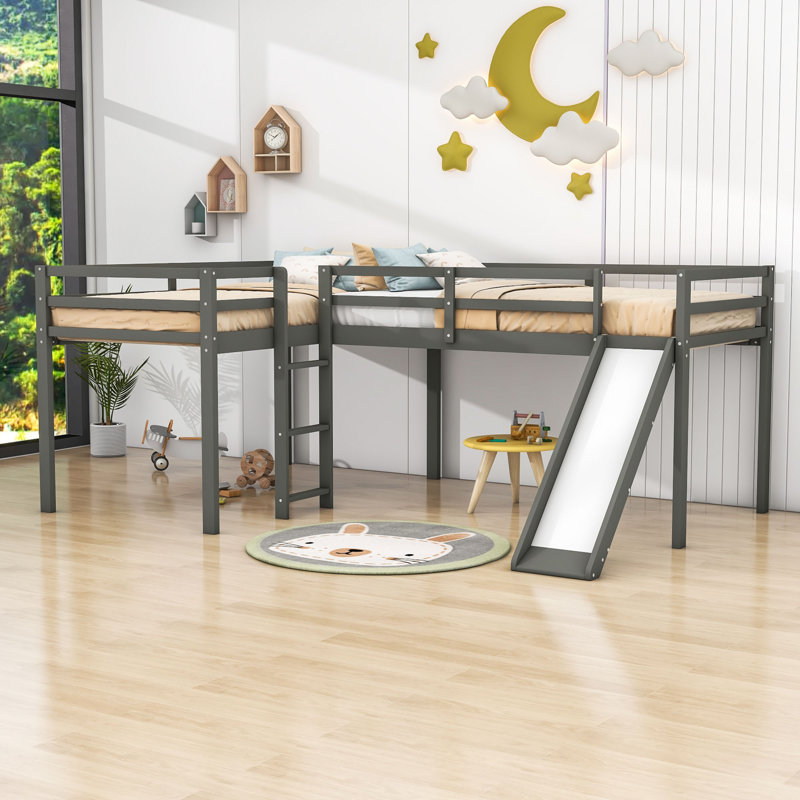 Lit mezzanine simple Gudrin par Harriet Bee, gris