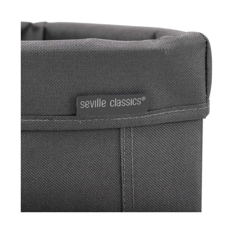 Corner Rolling Commercial Laundry Hamper, Gray