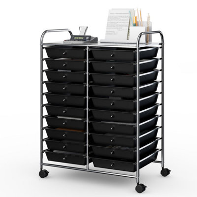 20 Drawers Rolling Storage Cart Studio Organizer -  Rebrilliant, 3D655C6645904B1F82CA2EC4032FF3E4