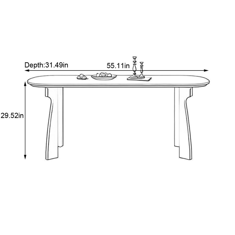 Hilvan, 29.52"H x 55.11"L x 31.49"W
