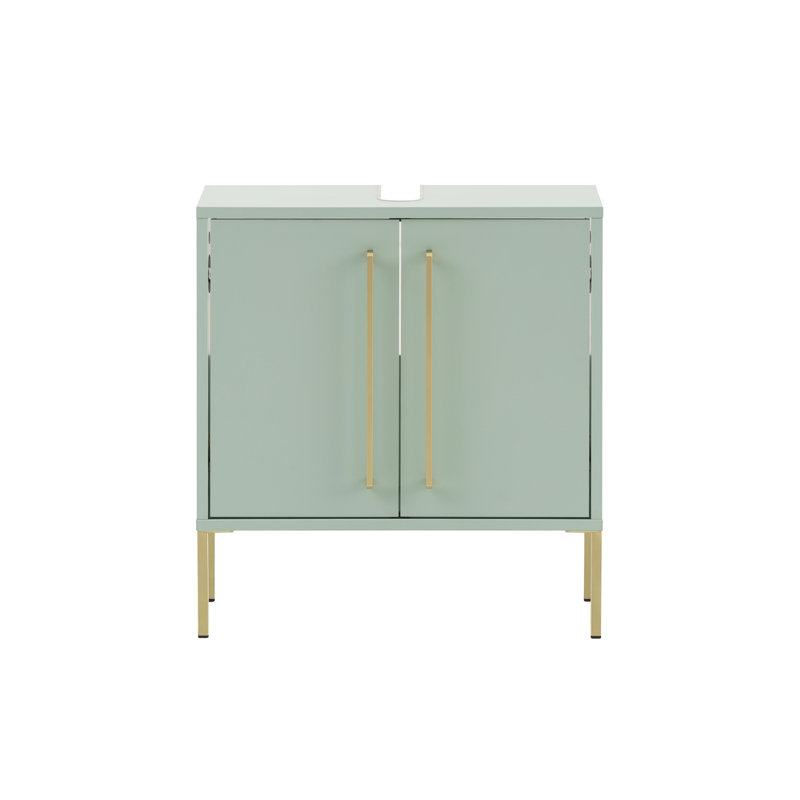 Sarah 57.1cm Single Bathroom Vanity Base Only, Mint