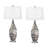 Scilla 30" Grey Glass Table Lamp