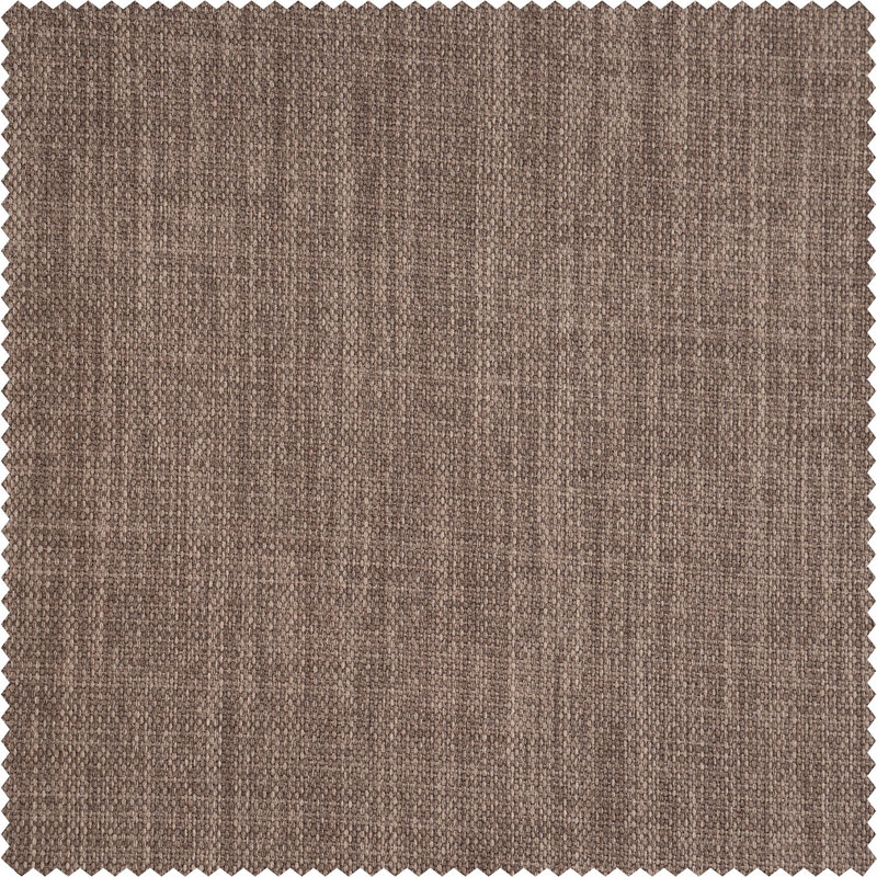 Ottis Faux Linen Room Darkening Curtain Panel, Dutch Cocoa, 50" W x 84" L