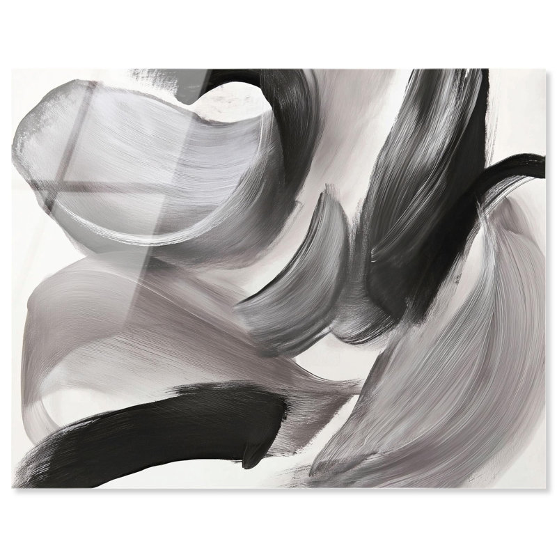 «Sweeping Shadows I», reproduction acrylique sur fond noir par Art Remedy, H 16 po x l 20 po