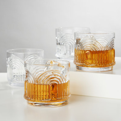 Beau Crystal Lowball Tumblers