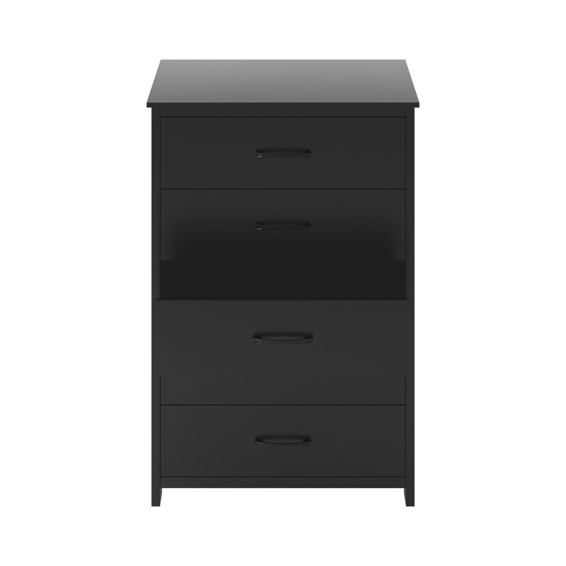Allysyn 5 Drawer Dresser, Black