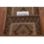 Tapis oriental brun en laine Kilim 3 x 4
