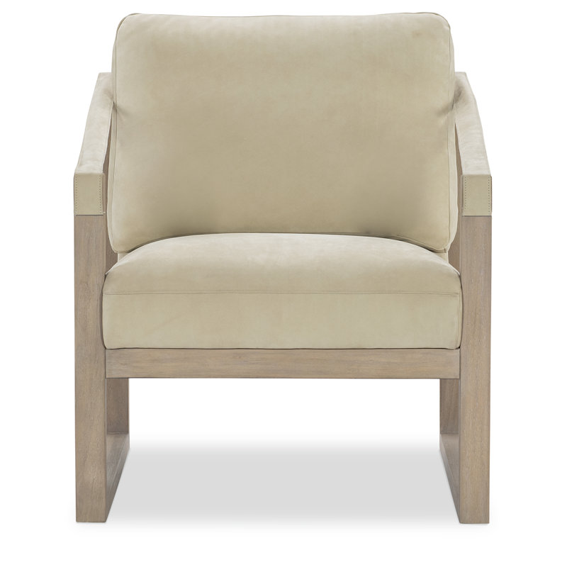 Margaritaville Leather Chair, Beige Leather, Natural