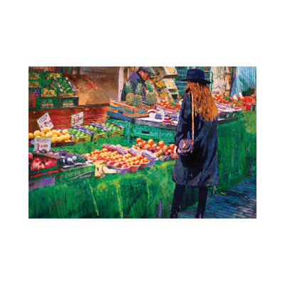 The Market by Lisa Robinson - Wrapped Canvas Painting