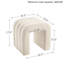 Rienna 19.3" W Channel Tufted Upholstered Ottoman-1953549164
