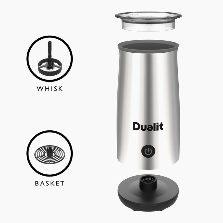 Dualit Handheld Milk Frother, Chrome