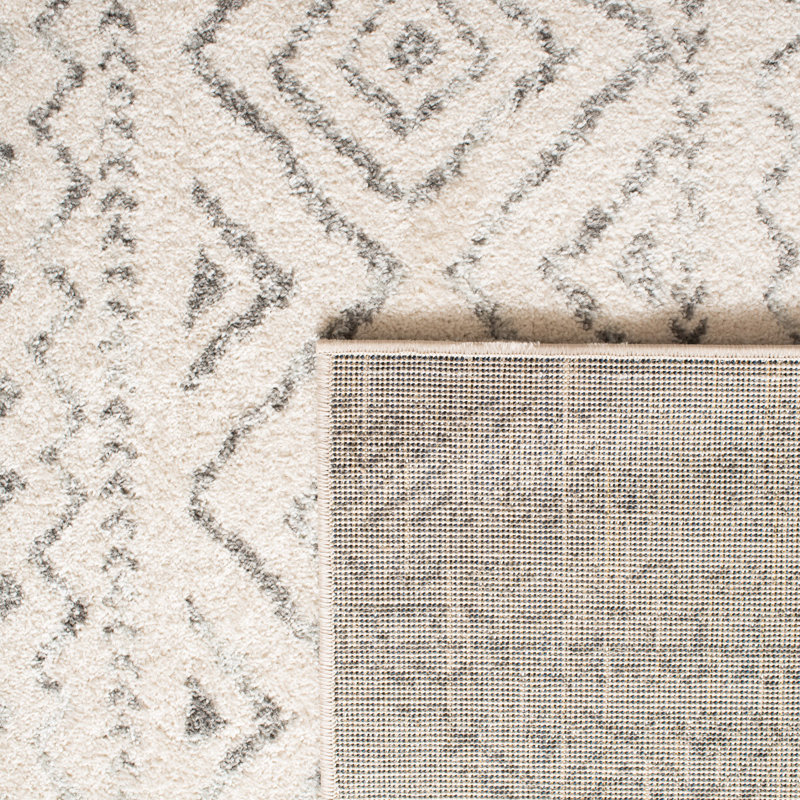 Rentschler Southwestern Ivory/Grey Area Rug, Round 5'