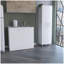 White 4-Door 2-piece Kitchen Set, Utility Sink Cabinet and Pantry Cabinet