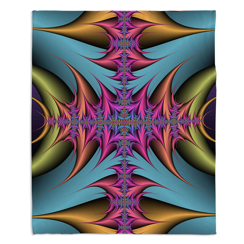 Hand Woven Throw Blanket, 51" x 60"