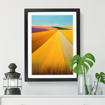 Wheat Field Stripes Vol.3 - Single Picture Frame Print
