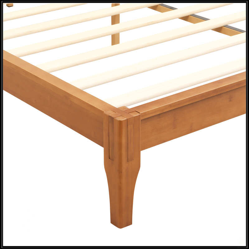 Lit plateforme 12 po, Brun, Lit double