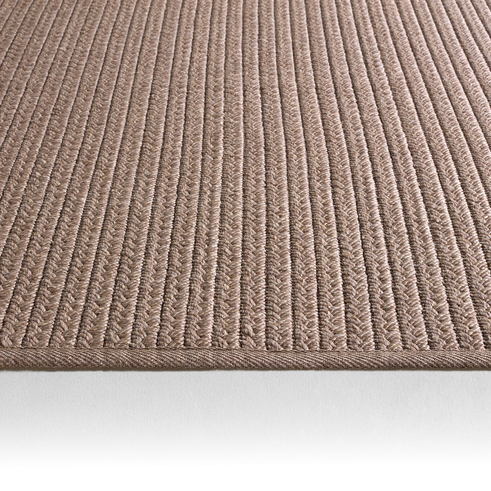Cullen Light Tan Flatweave Outdoor Rug, Runner 2'6" x 8'
