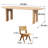 Solid Wood Top Double Pedestal Dining Set-125883518-125883522