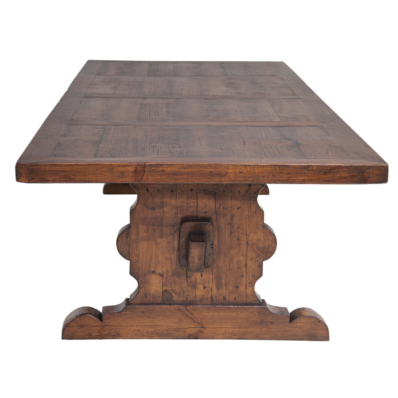 Table de salle à manger en bois massif Grand (120 po)