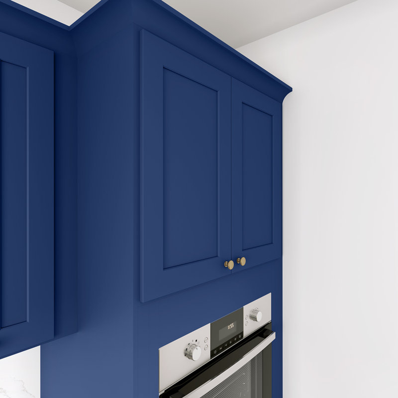 Armoire de four, Shaker bleu, 33" W x 30" H x 24" D
