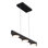 Luminaire suspendu moderne en aluminium 3 lumières à DEL avec abat-jour en acrylique