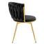 Dining Room Chairs, Kitchen Chairs, Living Room Chairs, With Metal Frame, Ergonomic, 360° Rotation, For Kitchen, Living Room, Balcony, Velvet Seat-1469440721-1449839223