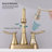 2-Handle 4-Inch Bathroom Faucet, Bathroom Vanity Sink Faucets with Pop-up Drain and Supply Hoses-115721281