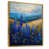Toile avec cadre flottant or