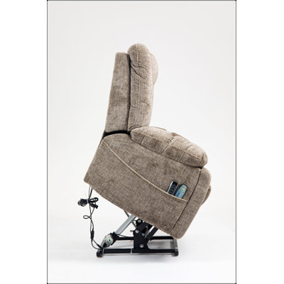 Power Lift Recliner Chair For Big And Tall Seniors: Lay Flat With Heat, Massage, 4 OKIN Motors, Adjustable Headrest And Lumbar