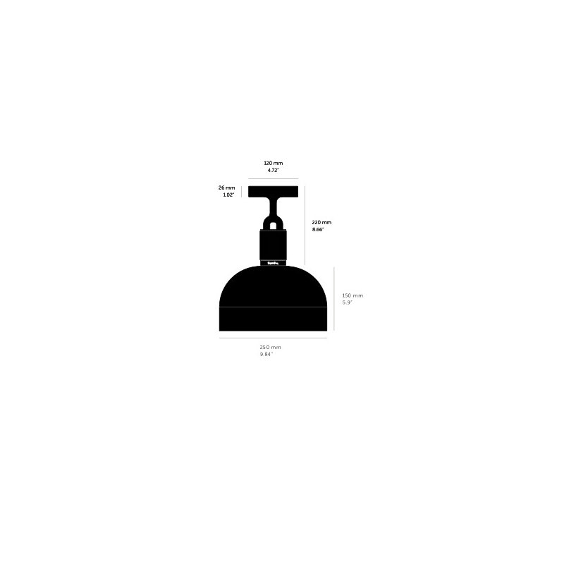 1 - Light Semi Flush Mount, Steel, Medium