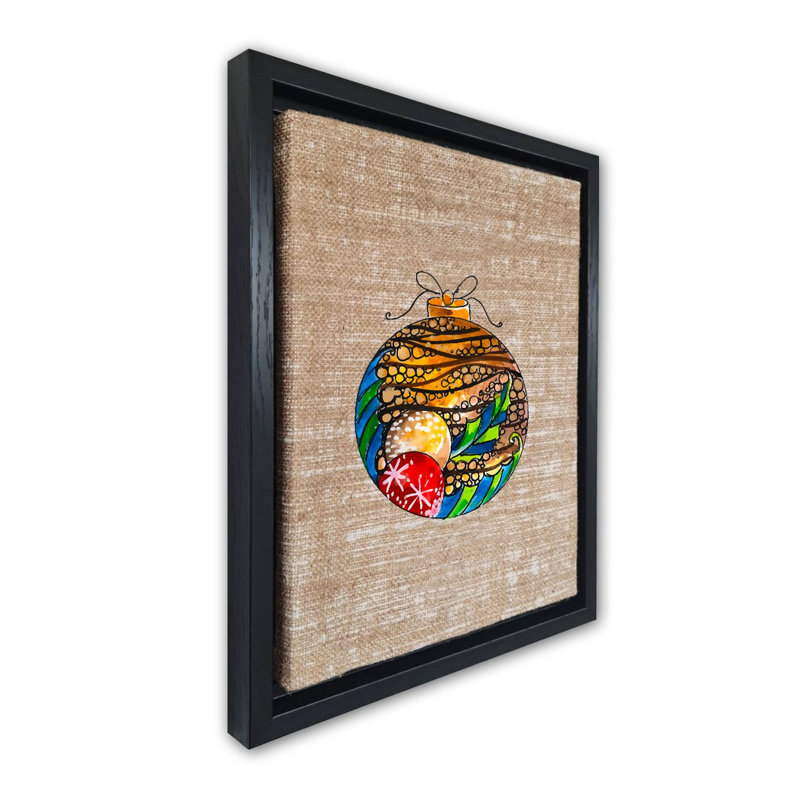 Peinture décorative sur toile encadrée, Noir, H 26,4 po x l 18,5 po